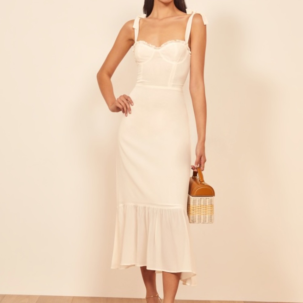 Reformation Nikita Dress in Ivory